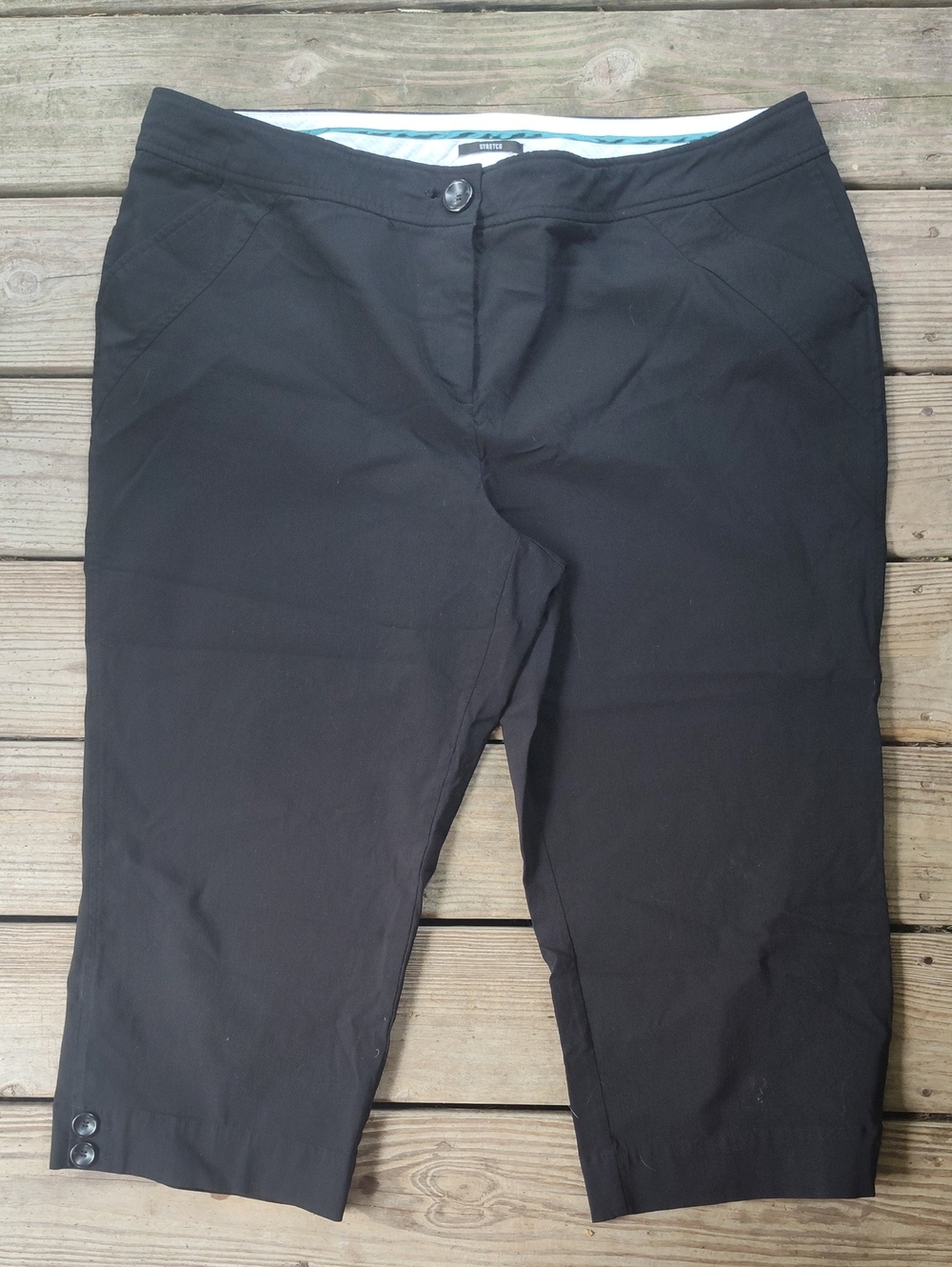 Womens Style & Co. Black Stretch Capri Pants - Comfortable Everyday Fit